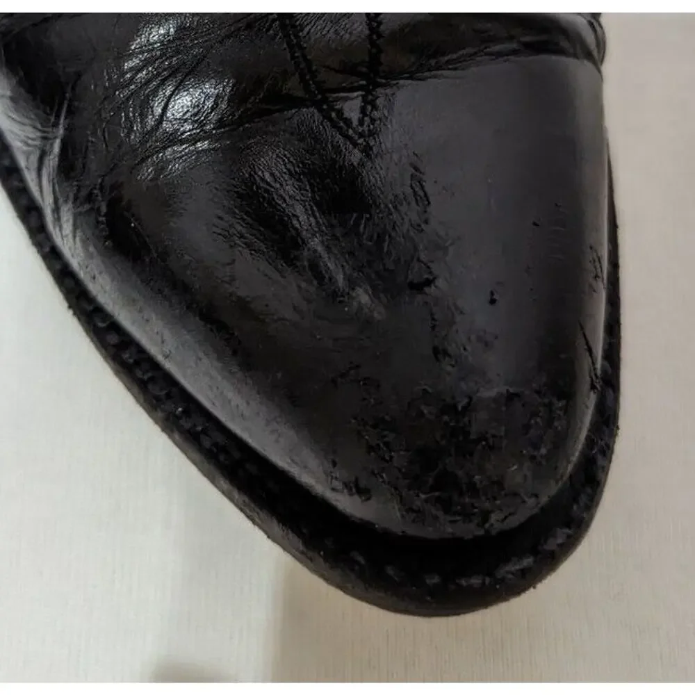 Olathe Vtge Western Boots 10B.Made Olathe Kansas USA Cats Paw Heel Can Be Unisex